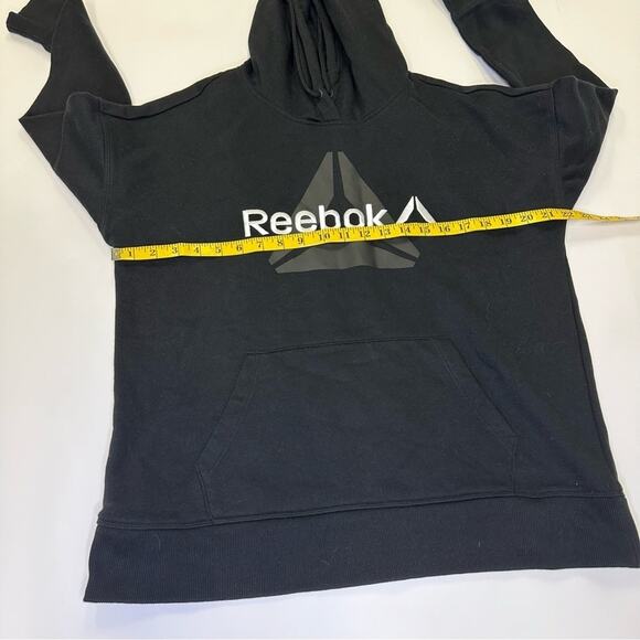 Reebok Black Logo Hoodie M - Picture 8 of 12
